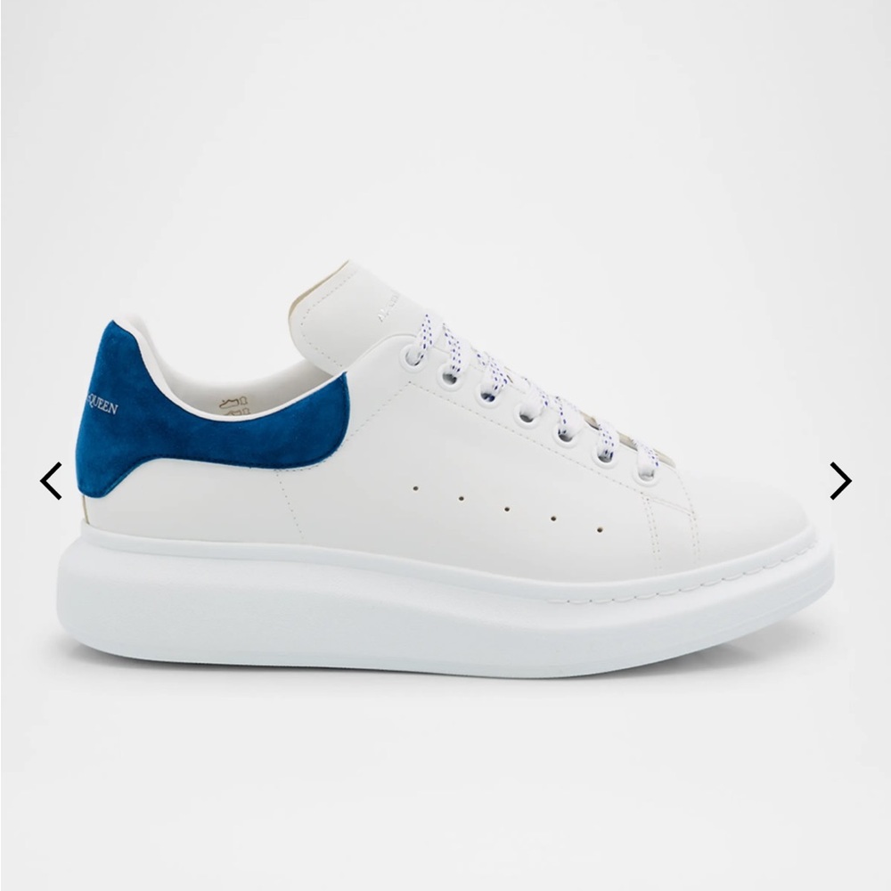 White and Blue Sneakers